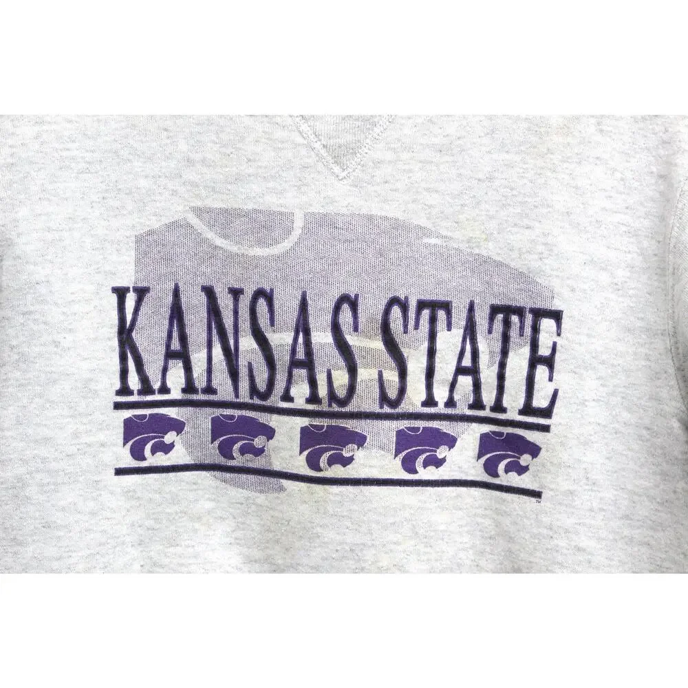 Vintage Kids Kansas State University Wildcats Sweatshirt Youth Medium